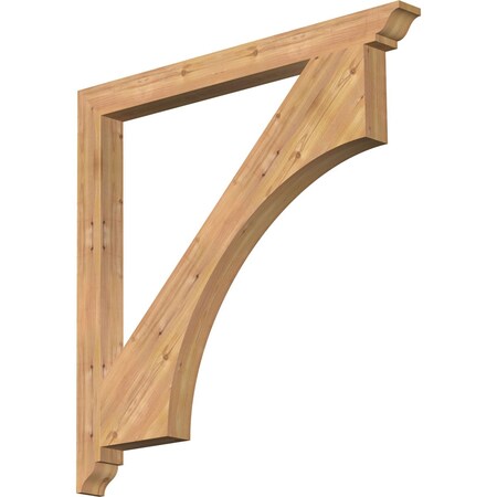 Ekena Millwork Westlake Traditional Smooth Bracket, Western Red Cedar, 3 1/2"W x 44"D x 44"H BKT04X44X44WTL01SWR